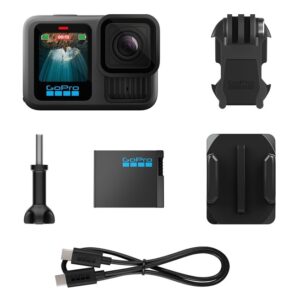 GoPro HERO13 Black – Waterproof Action Camera with 5.3K60 Video, 27MP Photo + Compatability with HB-Series Lenses
