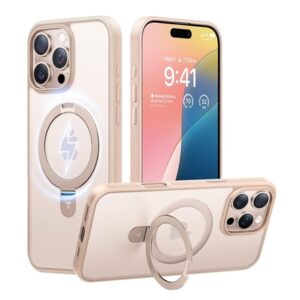 TORRAS Desert Titanium for iPhone 16 Pro Max Case, Translucent Slim Soft Edge Case
