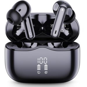 Wireless Earbuds, Bluetooth 5.4 Headphones in Ear with 4 ENC Noise Cancelling Mic, New Wireless Earphones HiFi Stereo Deep Bass 40H Playtime