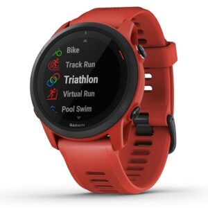 Garmin Forerunner 745, GPS Running Watch, Detailed Training Stats and On-Device Workouts, Essential Smartwatch Functions, Red