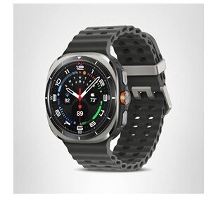 Samsung Galaxy Watch Ultra (2025) 47mm LTE Smartwatch, Titanium Casing, Advanced Sleep Coaching, Running Coach, Energy Score, Heart Rate Tracking, GPS, Titanium Silver